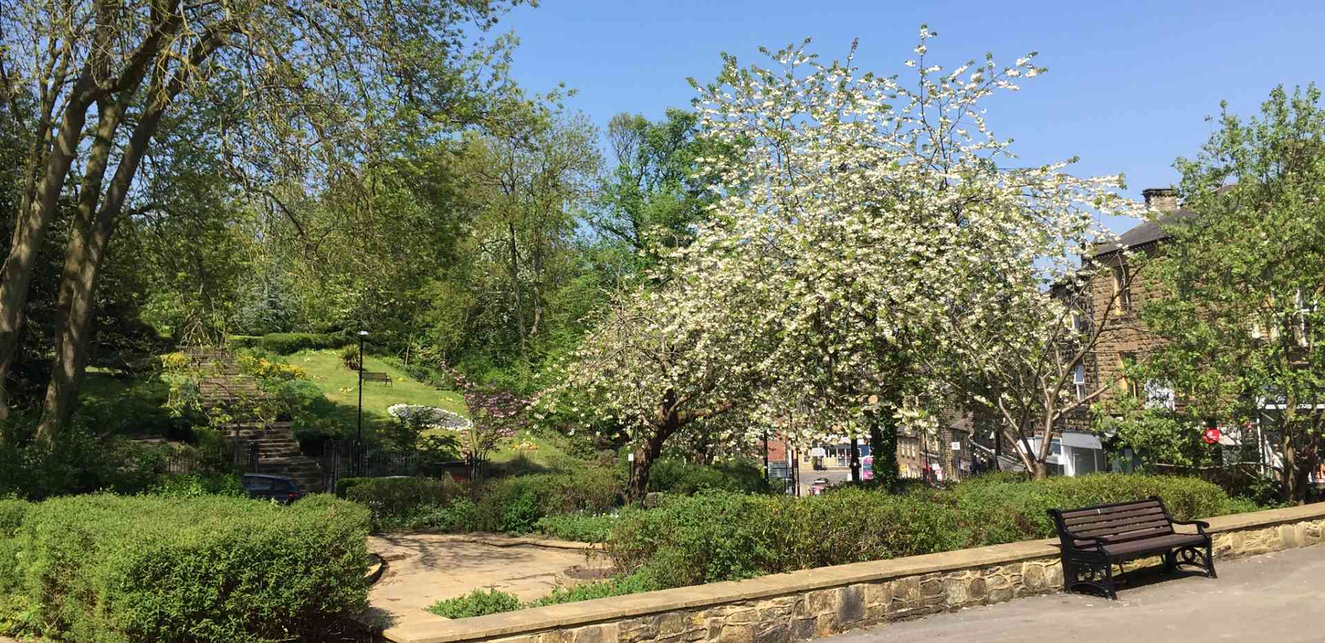 Probate - empty seat in Morley park Leeds Yorkshire